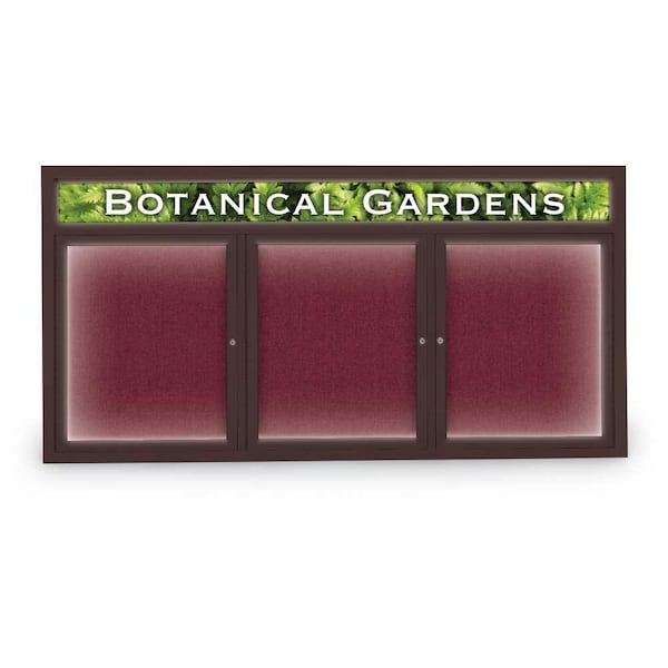 United Visual Products Open Faced Traditional Rounded Corkboard UV644ARC-SATIN-SURF - main